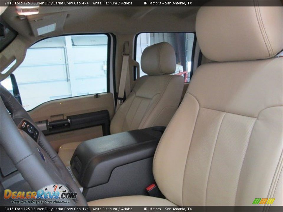 2015 Ford F250 Super Duty Lariat Crew Cab 4x4 White Platinum / Adobe Photo #10