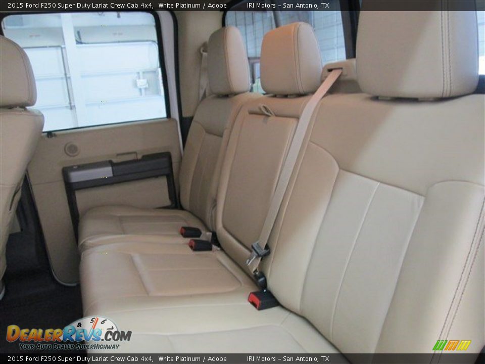 2015 Ford F250 Super Duty Lariat Crew Cab 4x4 White Platinum / Adobe Photo #11