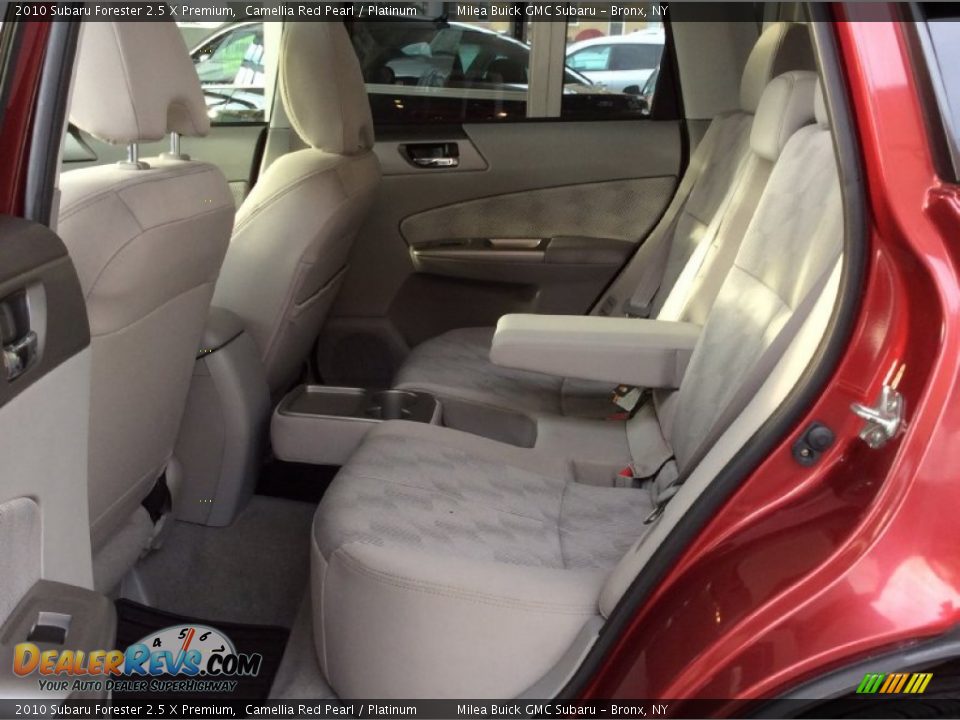 2010 Subaru Forester 2.5 X Premium Camellia Red Pearl / Platinum Photo #7