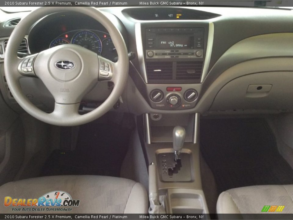 2010 Subaru Forester 2.5 X Premium Camellia Red Pearl / Platinum Photo #8
