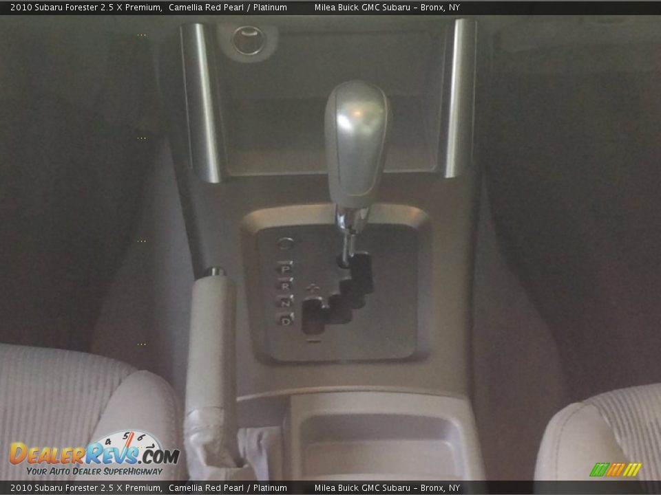2010 Subaru Forester 2.5 X Premium Camellia Red Pearl / Platinum Photo #10