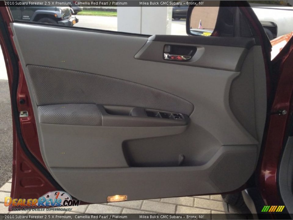 2010 Subaru Forester 2.5 X Premium Camellia Red Pearl / Platinum Photo #13