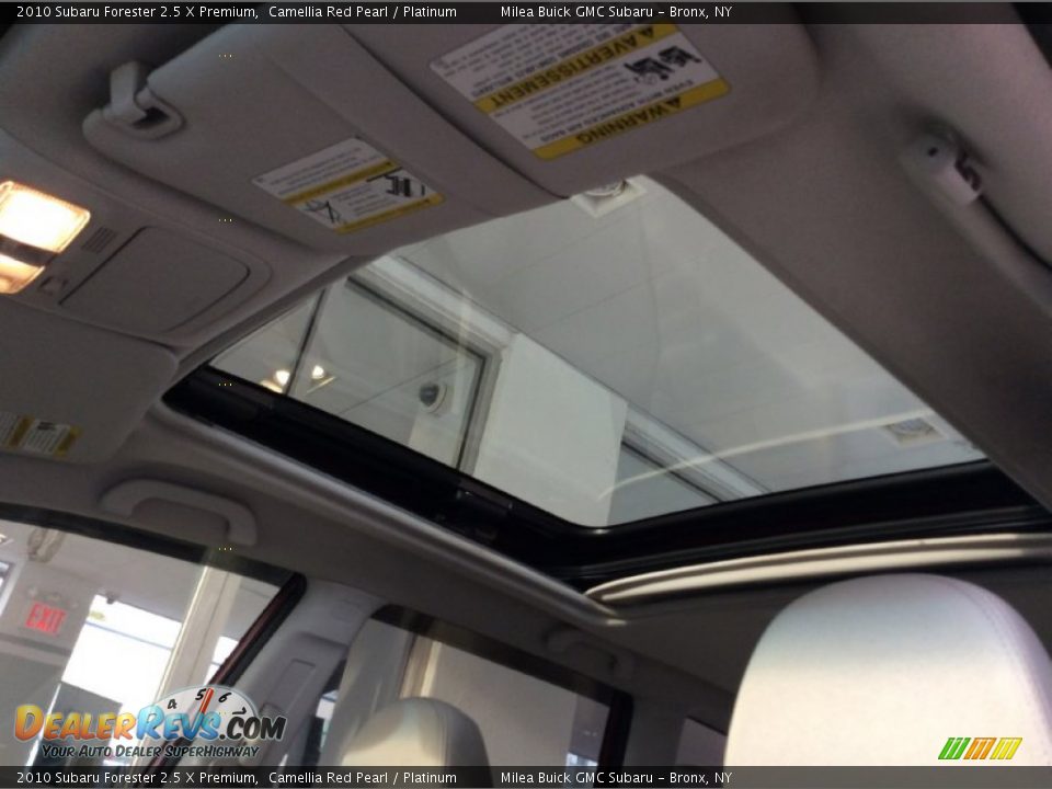 2010 Subaru Forester 2.5 X Premium Camellia Red Pearl / Platinum Photo #15