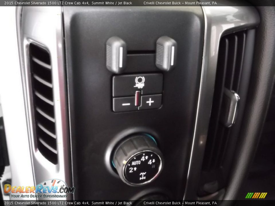 2015 Chevrolet Silverado 1500 LTZ Crew Cab 4x4 Summit White / Jet Black Photo #10