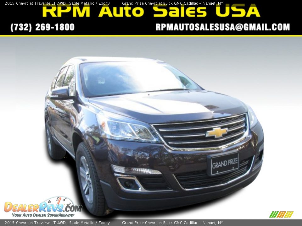 2015 Chevrolet Traverse LT AWD Sable Metallic / Ebony Photo #1