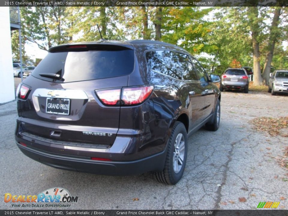 2015 Chevrolet Traverse LT AWD Sable Metallic / Ebony Photo #3