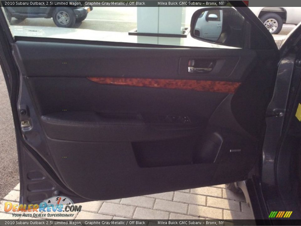 2010 Subaru Outback 2.5i Limited Wagon Graphite Gray Metallic / Off Black Photo #12