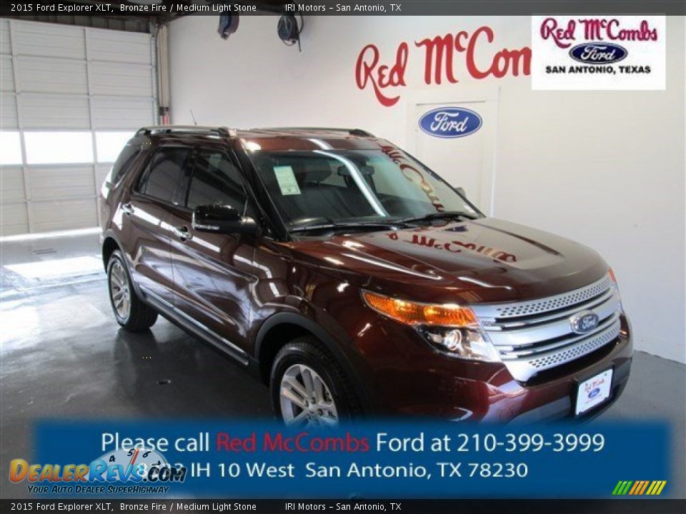 2015 Ford Explorer XLT Bronze Fire / Medium Light Stone Photo #1