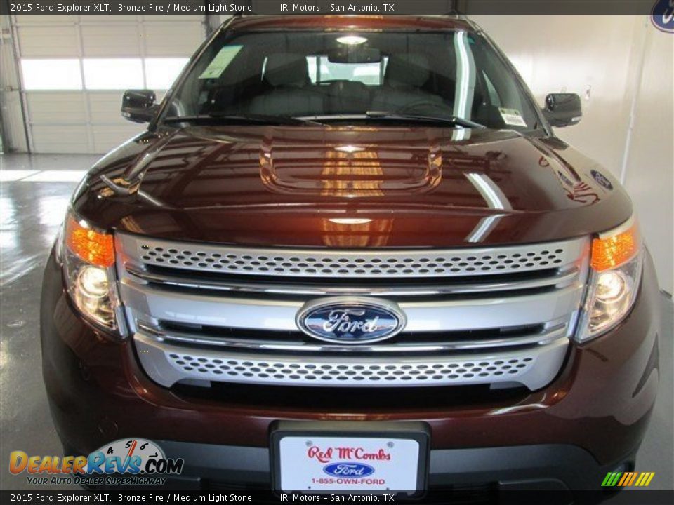 2015 Ford Explorer XLT Bronze Fire / Medium Light Stone Photo #2