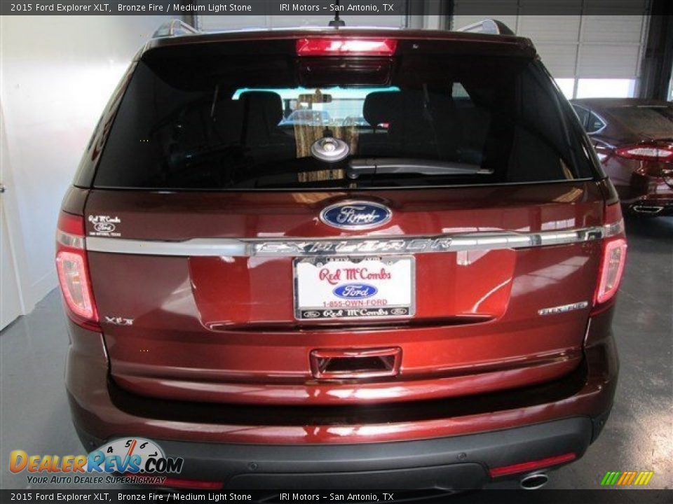 2015 Ford Explorer XLT Bronze Fire / Medium Light Stone Photo #5