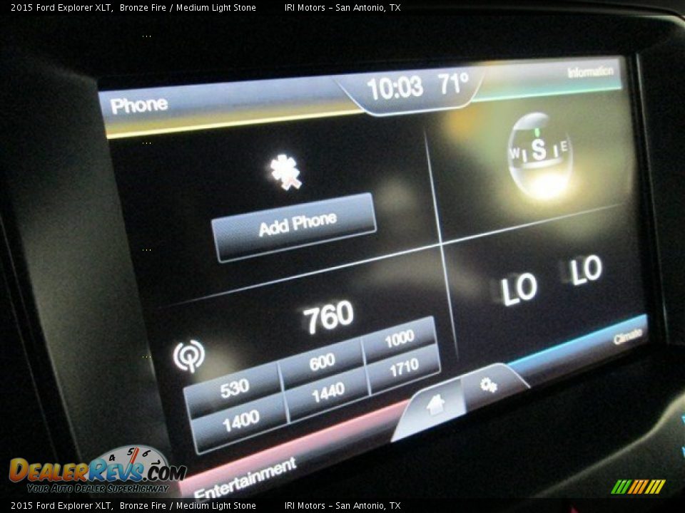 2015 Ford Explorer XLT Bronze Fire / Medium Light Stone Photo #19