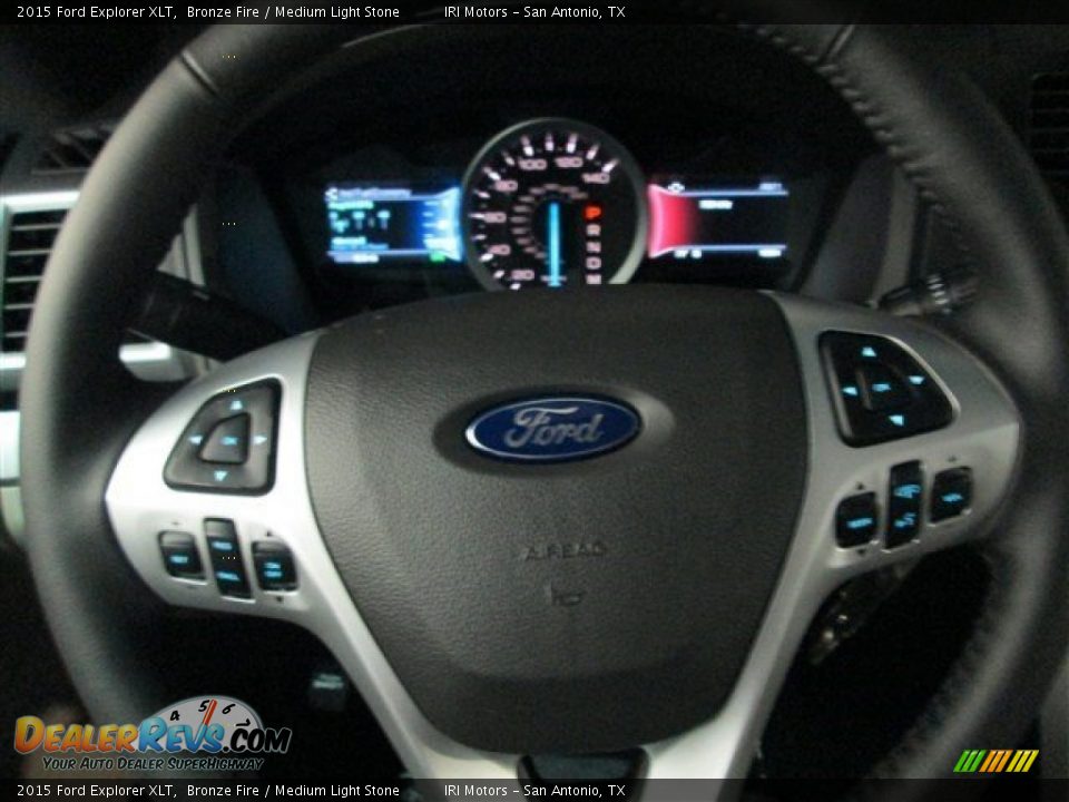2015 Ford Explorer XLT Bronze Fire / Medium Light Stone Photo #23
