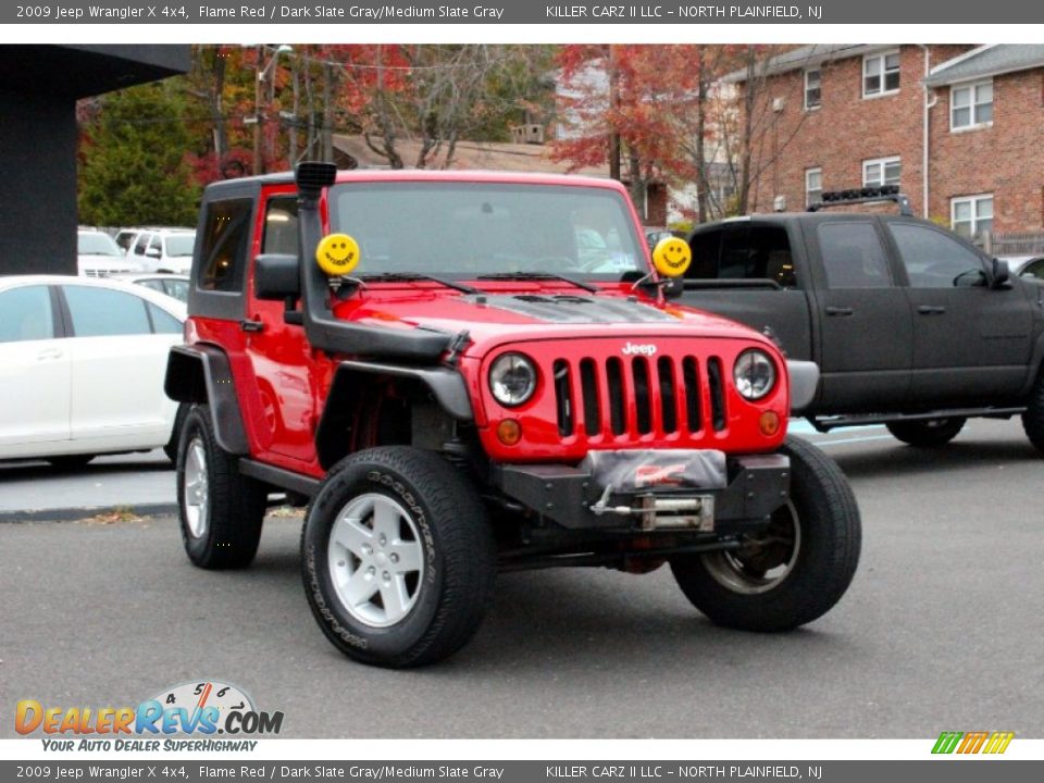 2009 Jeep Wrangler X 4x4 Flame Red / Dark Slate Gray/Medium Slate Gray Photo #1