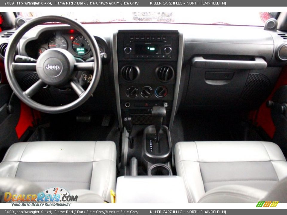 2009 Jeep Wrangler X 4x4 Flame Red / Dark Slate Gray/Medium Slate Gray Photo #9