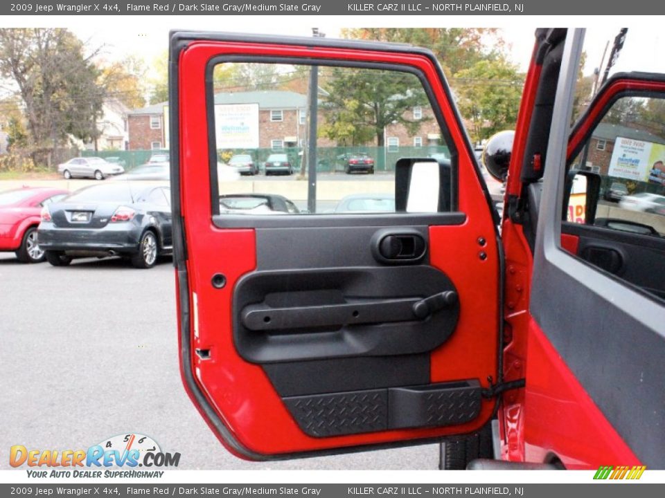 2009 Jeep Wrangler X 4x4 Flame Red / Dark Slate Gray/Medium Slate Gray Photo #11