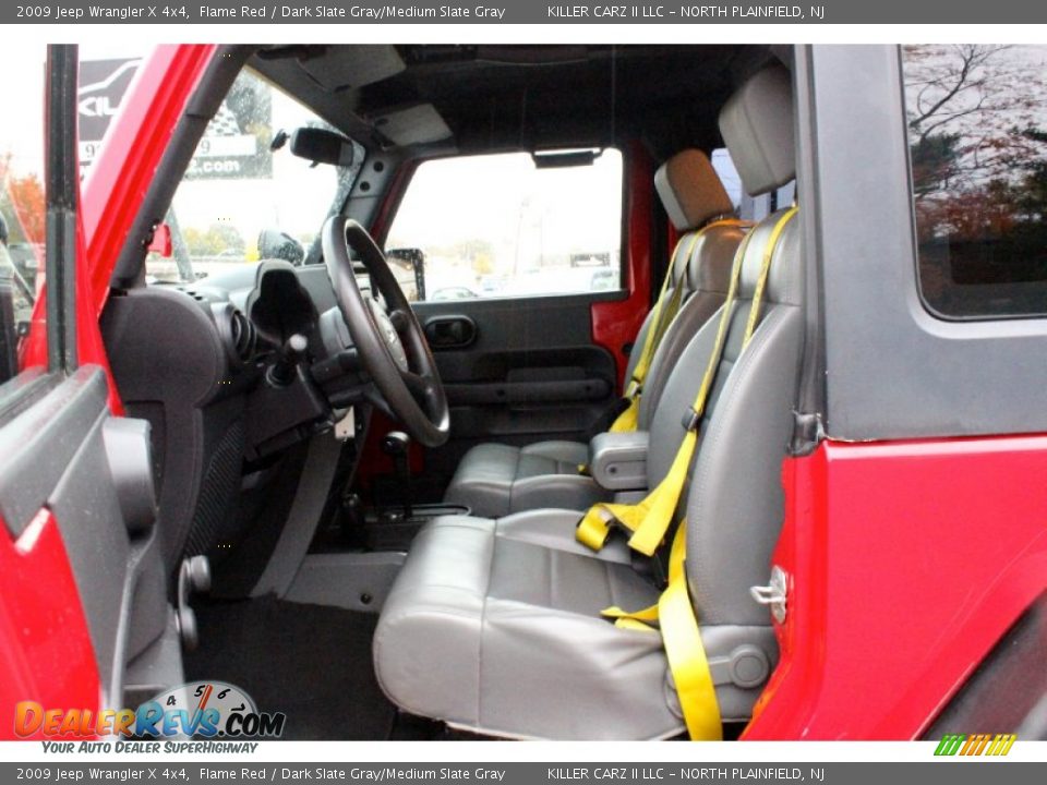 2009 Jeep Wrangler X 4x4 Flame Red / Dark Slate Gray/Medium Slate Gray Photo #12