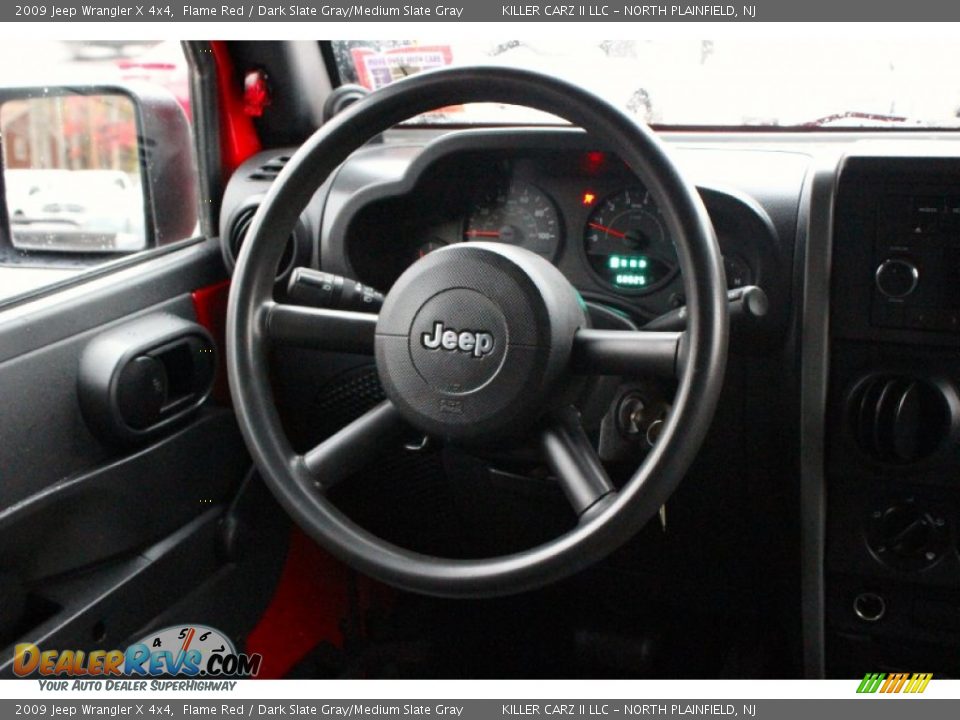 2009 Jeep Wrangler X 4x4 Flame Red / Dark Slate Gray/Medium Slate Gray Photo #17