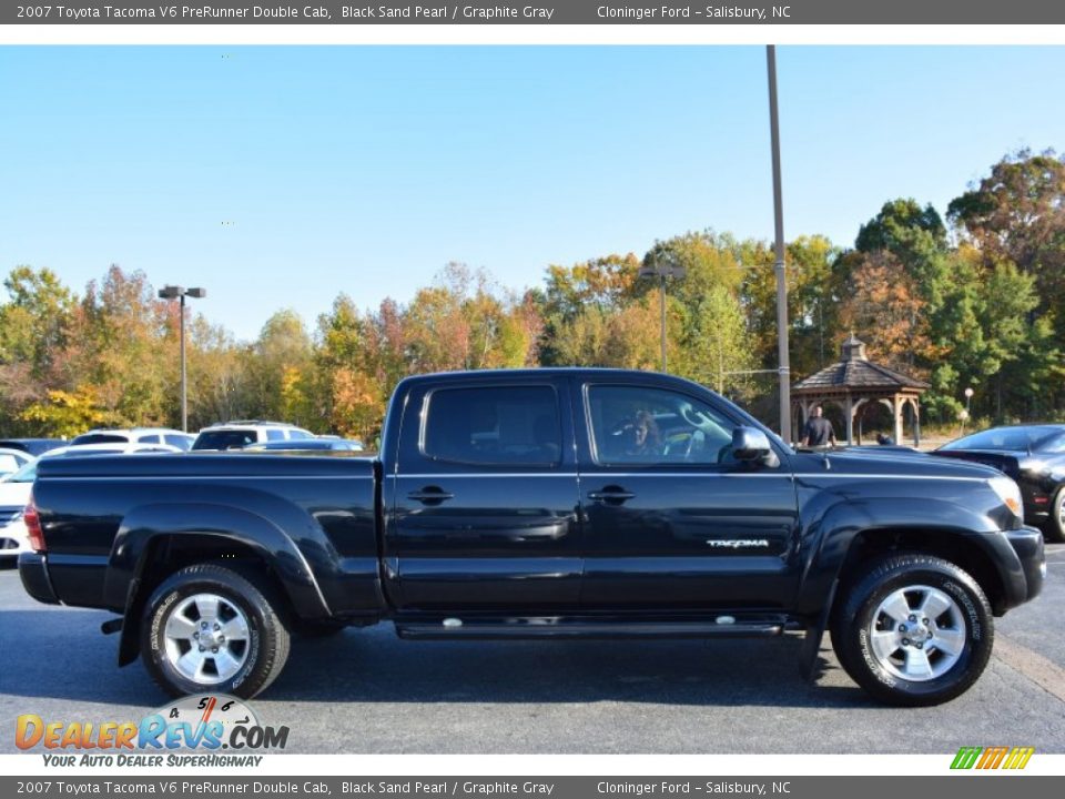 2007 Toyota Tacoma V6 PreRunner Double Cab Black Sand Pearl / Graphite Gray Photo #2