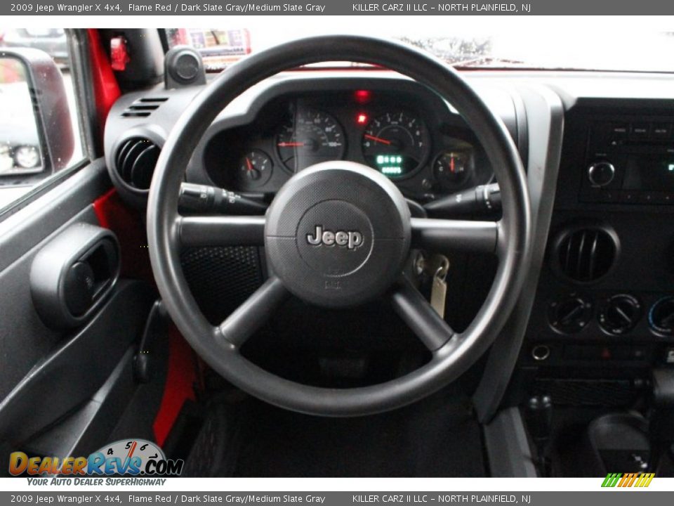 2009 Jeep Wrangler X 4x4 Flame Red / Dark Slate Gray/Medium Slate Gray Photo #18