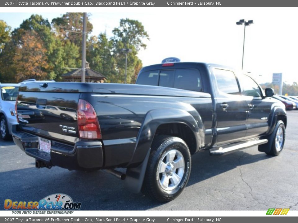 2007 Toyota Tacoma V6 PreRunner Double Cab Black Sand Pearl / Graphite Gray Photo #3