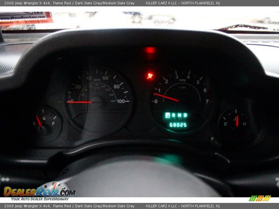 2009 Jeep Wrangler X 4x4 Flame Red / Dark Slate Gray/Medium Slate Gray Photo #19