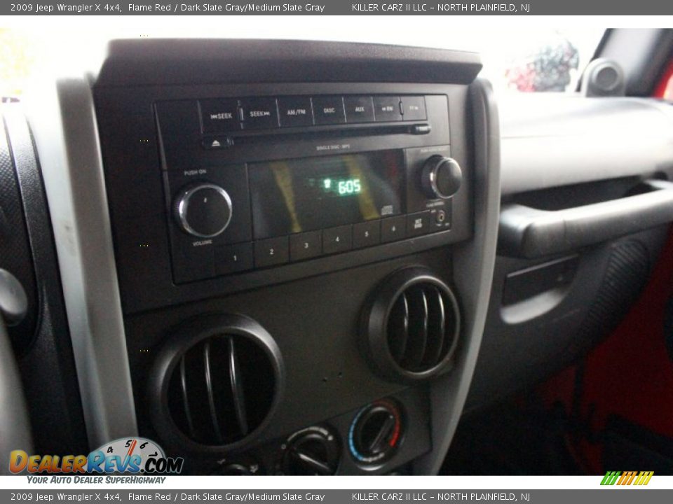 2009 Jeep Wrangler X 4x4 Flame Red / Dark Slate Gray/Medium Slate Gray Photo #21