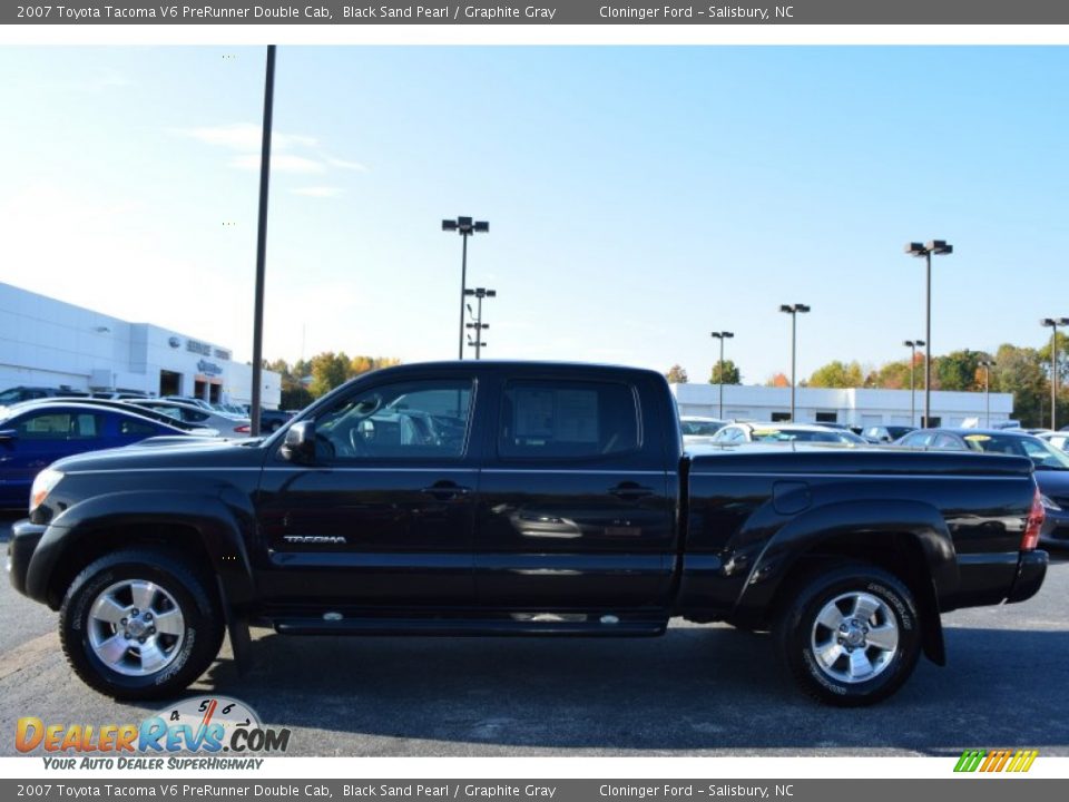 2007 Toyota Tacoma V6 PreRunner Double Cab Black Sand Pearl / Graphite Gray Photo #6