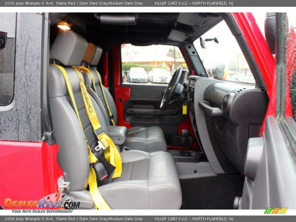 2009 Jeep Wrangler X 4x4 Flame Red / Dark Slate Gray/Medium Slate Gray Photo #24