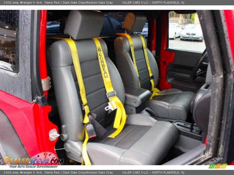 2009 Jeep Wrangler X 4x4 Flame Red / Dark Slate Gray/Medium Slate Gray Photo #26