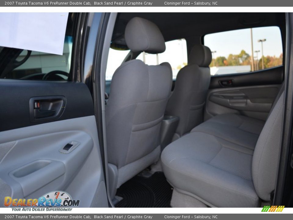 2007 Toyota Tacoma V6 PreRunner Double Cab Black Sand Pearl / Graphite Gray Photo #11