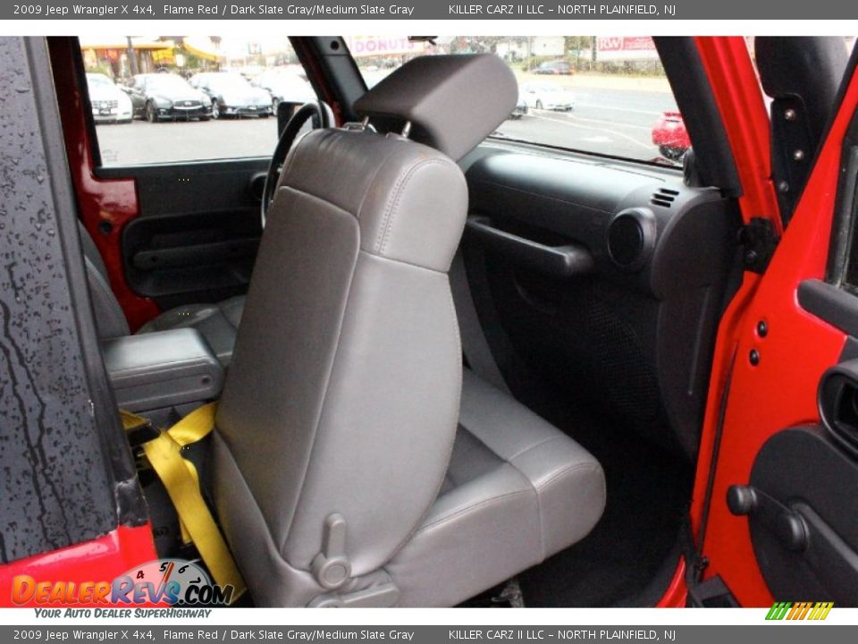 2009 Jeep Wrangler X 4x4 Flame Red / Dark Slate Gray/Medium Slate Gray Photo #27