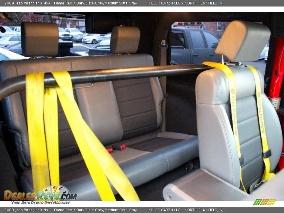 2009 Jeep Wrangler X 4x4 Flame Red / Dark Slate Gray/Medium Slate Gray Photo #28