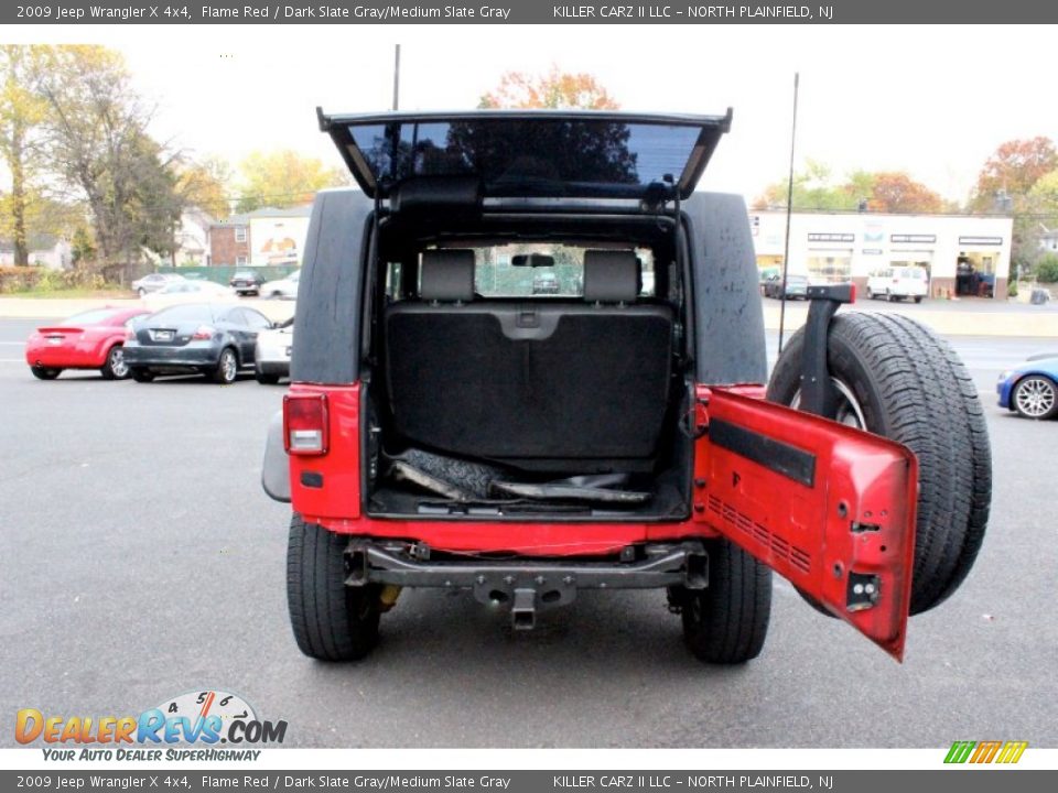 2009 Jeep Wrangler X 4x4 Flame Red / Dark Slate Gray/Medium Slate Gray Photo #29