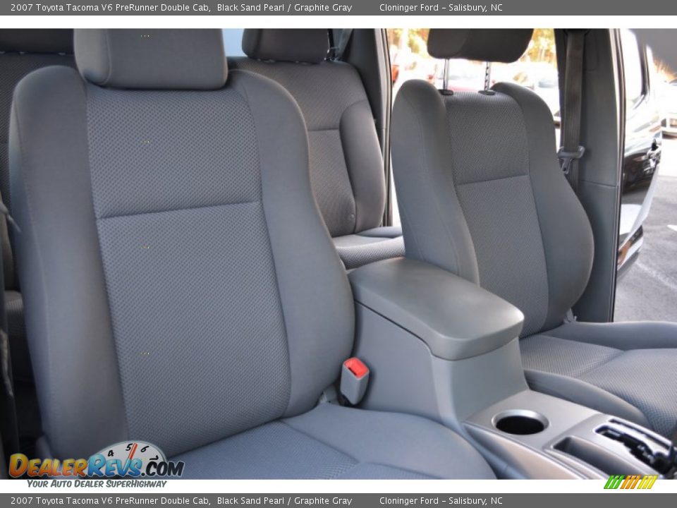 2007 Toyota Tacoma V6 PreRunner Double Cab Black Sand Pearl / Graphite Gray Photo #15
