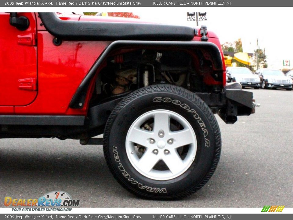 2009 Jeep Wrangler X 4x4 Flame Red / Dark Slate Gray/Medium Slate Gray Photo #31
