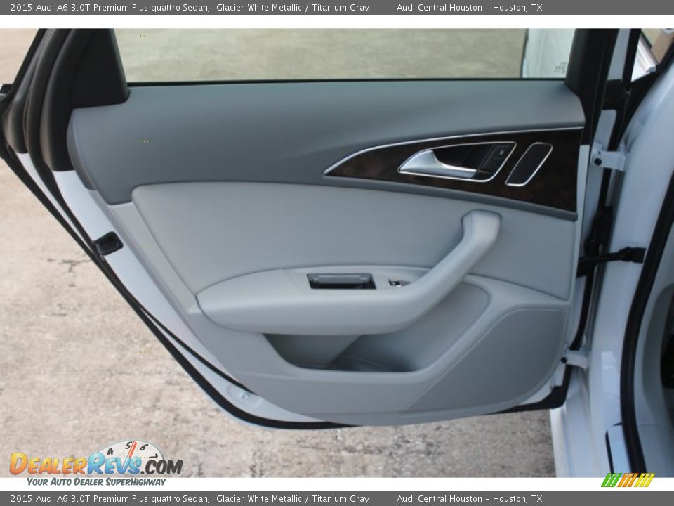 2015 Audi A6 3.0T Premium Plus quattro Sedan Glacier White Metallic / Titanium Gray Photo #14