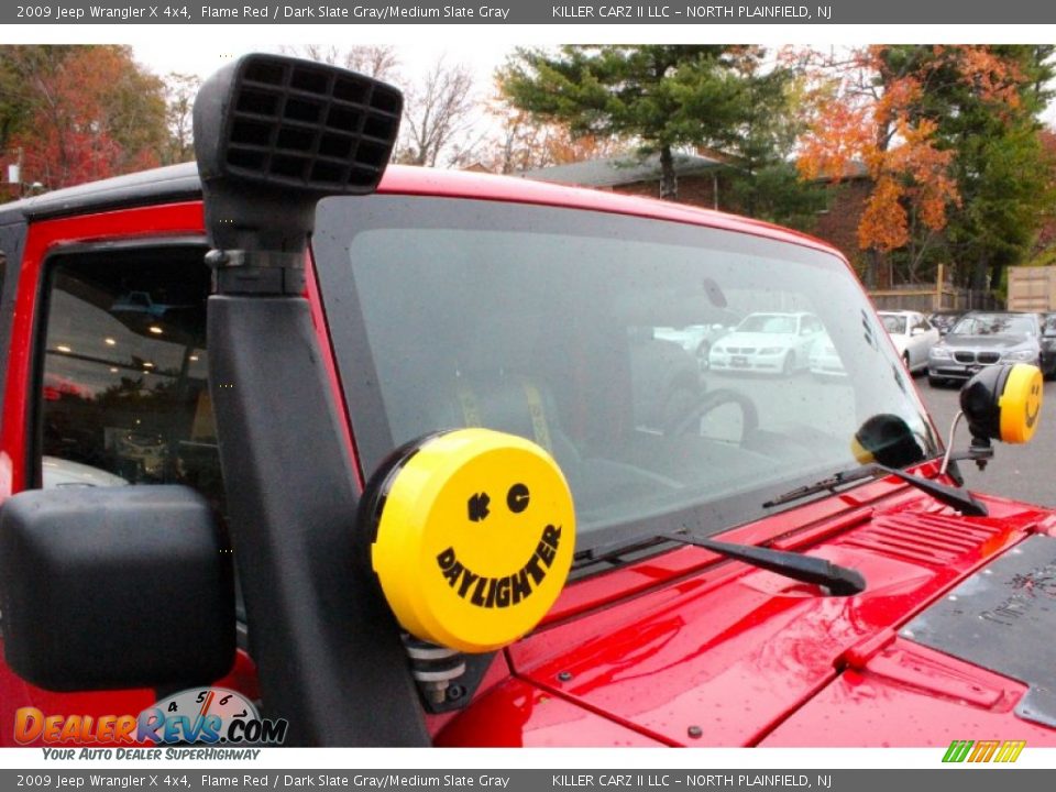 2009 Jeep Wrangler X 4x4 Flame Red / Dark Slate Gray/Medium Slate Gray Photo #32