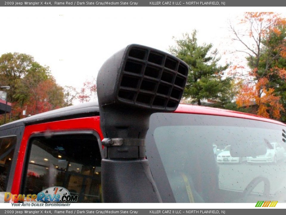 2009 Jeep Wrangler X 4x4 Flame Red / Dark Slate Gray/Medium Slate Gray Photo #33