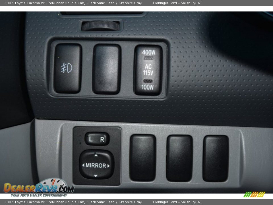 2007 Toyota Tacoma V6 PreRunner Double Cab Black Sand Pearl / Graphite Gray Photo #25