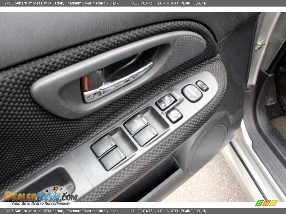 2005 Subaru Impreza WRX Sedan Platinum Silver Metallic / Black Photo #12