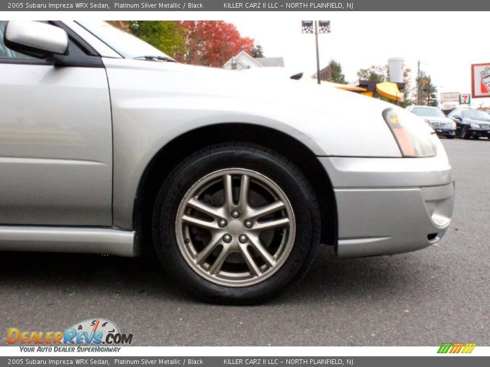 2005 Subaru Impreza WRX Sedan Platinum Silver Metallic / Black Photo #35