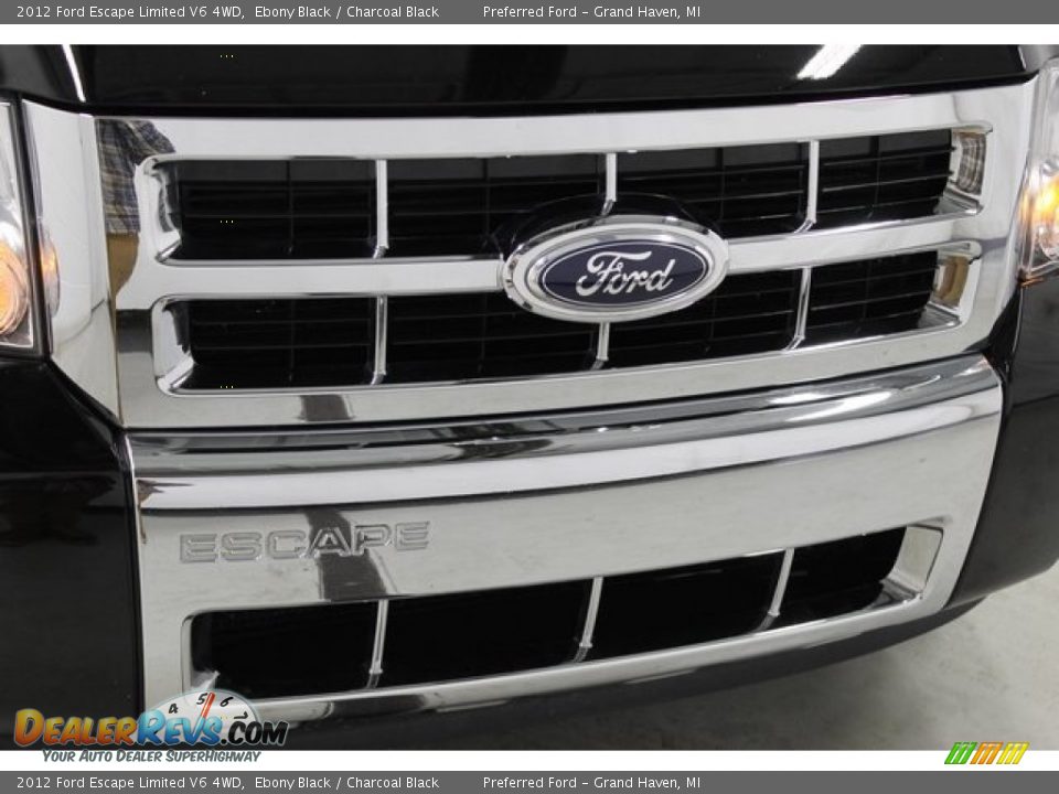 2012 Ford Escape Limited V6 4WD Ebony Black / Charcoal Black Photo #4