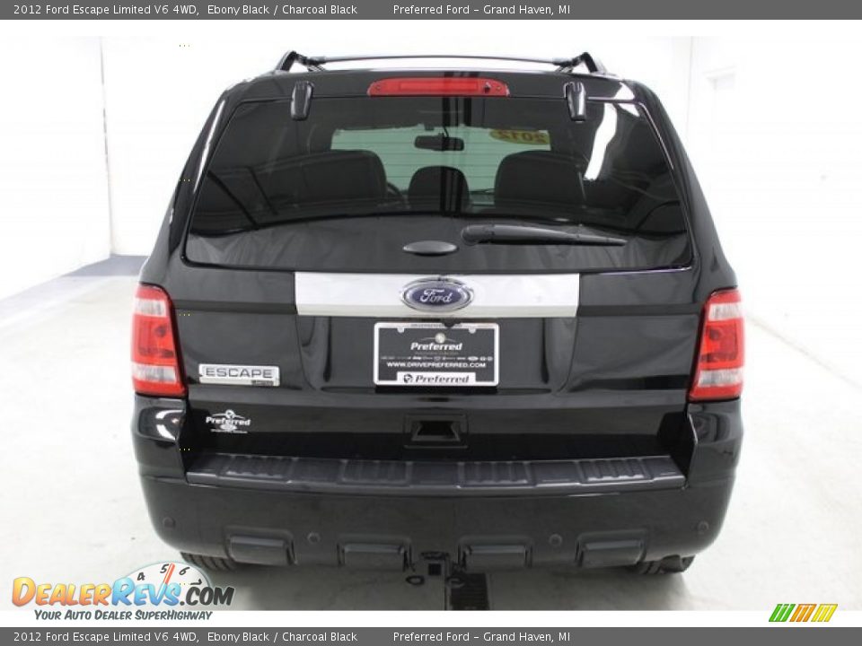 2012 Ford Escape Limited V6 4WD Ebony Black / Charcoal Black Photo #7