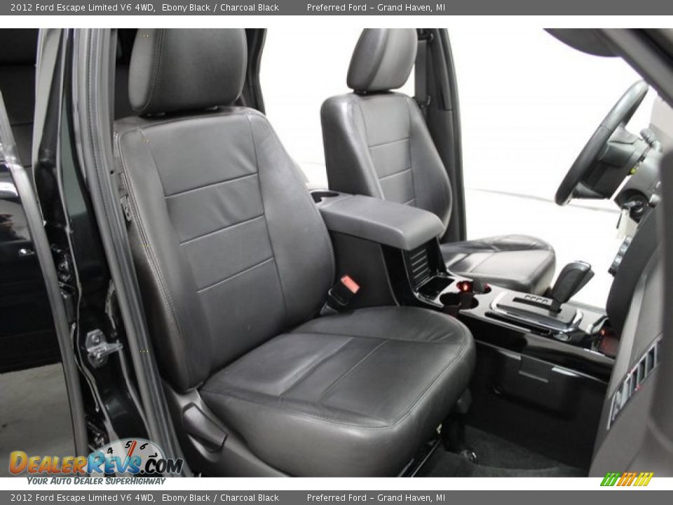2012 Ford Escape Limited V6 4WD Ebony Black / Charcoal Black Photo #18