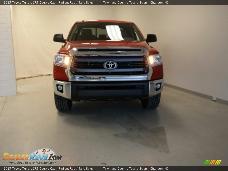 2015 Toyota Tundra SR5 Double Cab Radiant Red / Sand Beige Photo #5