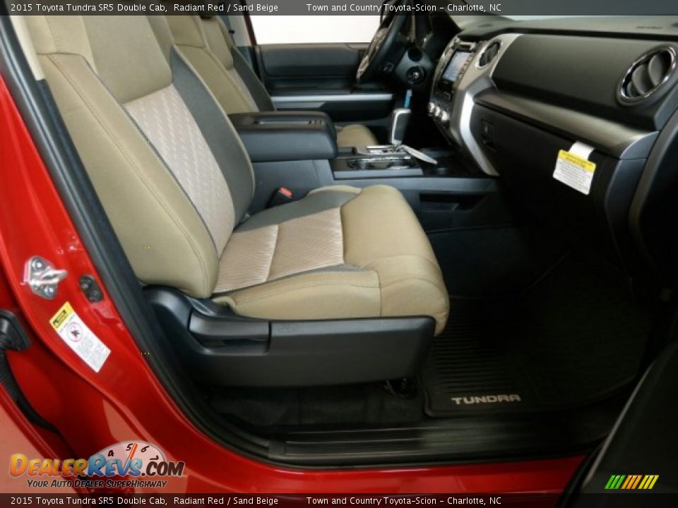 2015 Toyota Tundra SR5 Double Cab Radiant Red / Sand Beige Photo #10