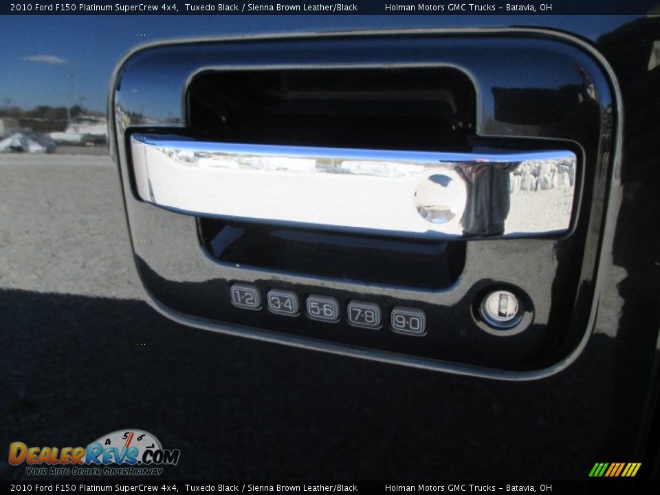 2010 Ford F150 Platinum SuperCrew 4x4 Tuxedo Black / Sienna Brown Leather/Black Photo #7