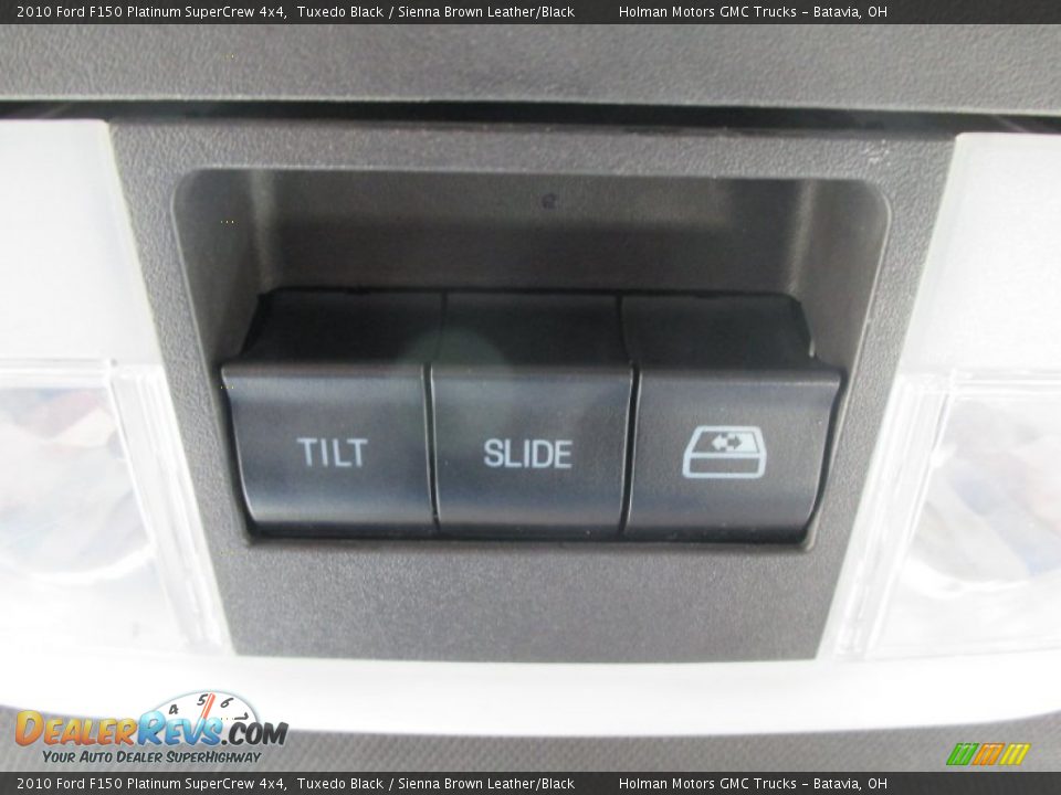 2010 Ford F150 Platinum SuperCrew 4x4 Tuxedo Black / Sienna Brown Leather/Black Photo #28