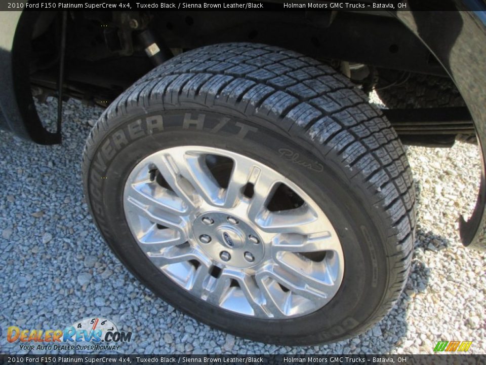 2010 Ford F150 Platinum SuperCrew 4x4 Tuxedo Black / Sienna Brown Leather/Black Photo #35
