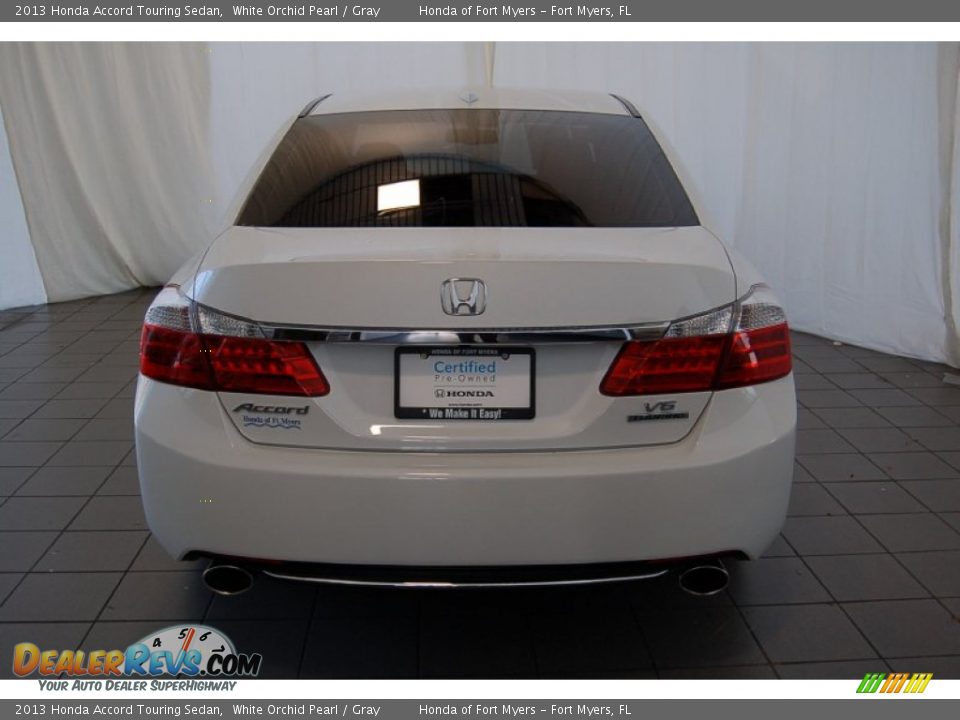 2013 Honda Accord Touring Sedan White Orchid Pearl / Gray Photo #7